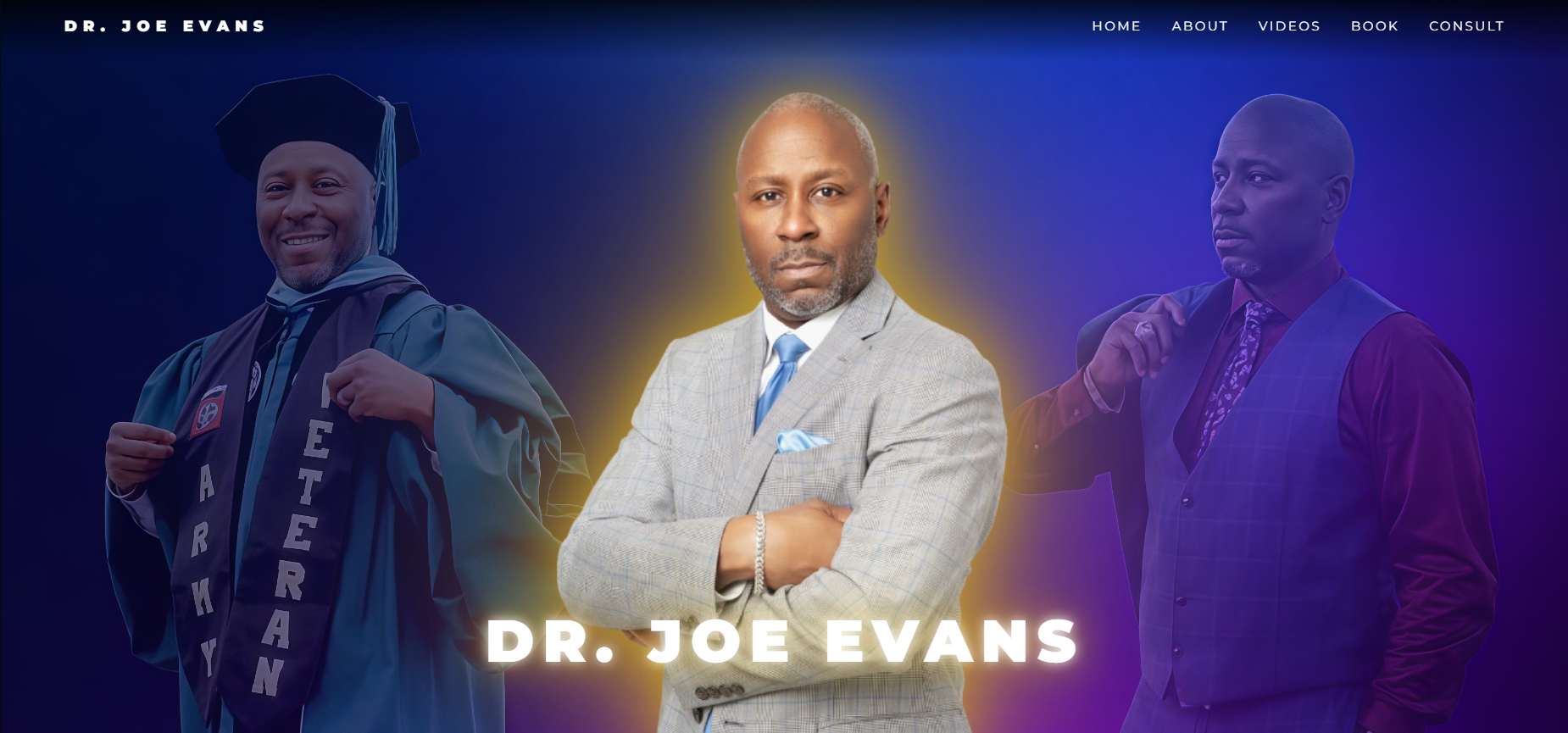 Dr. Joe Evans Website Preview